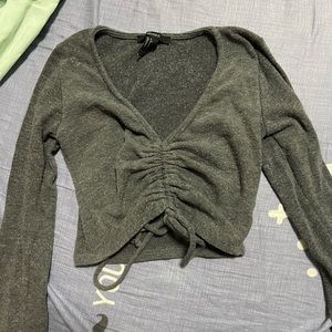 Ruched cropped top